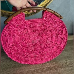 Mar y Sol wooden handle purse - handmade